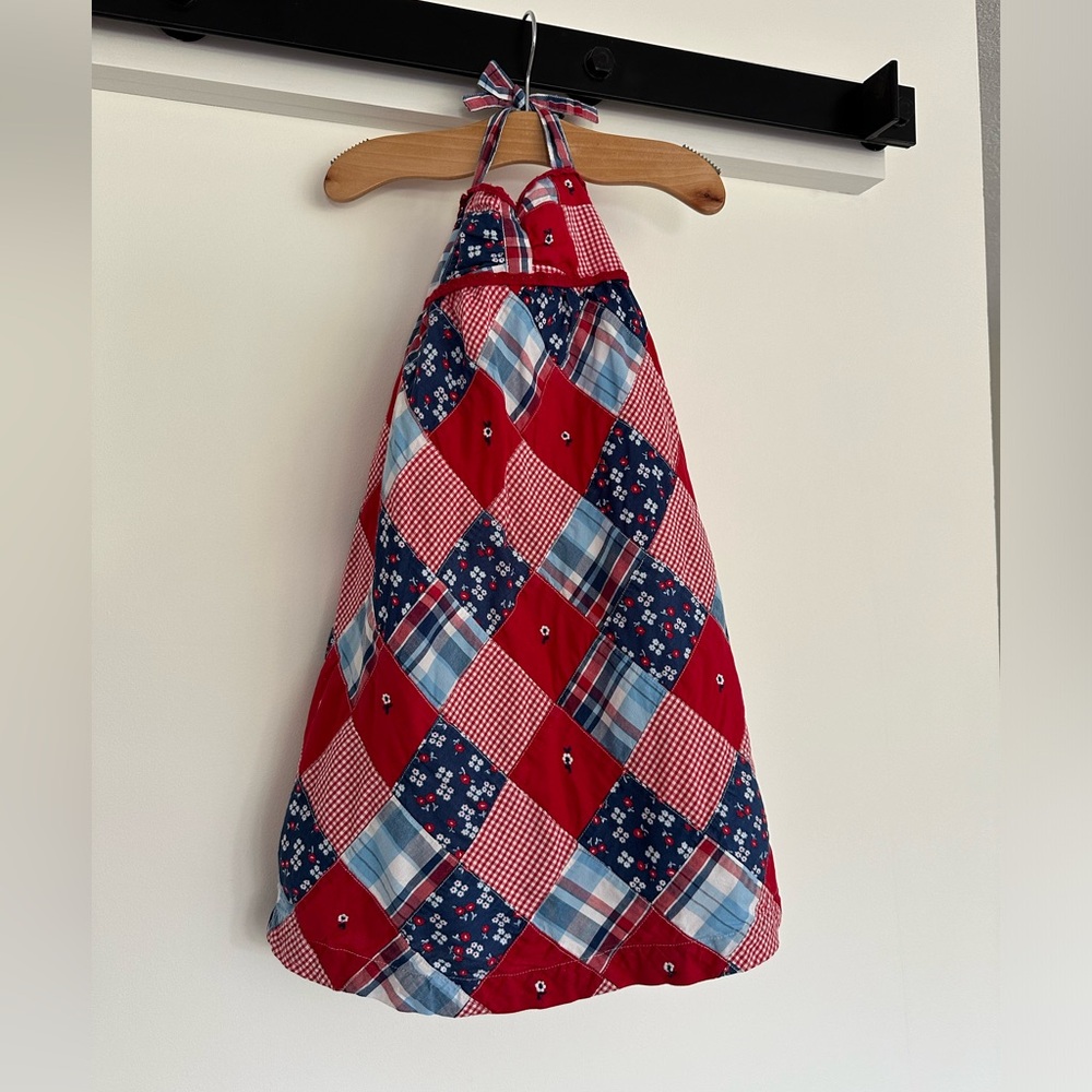 Janie and Jack Patchwork Halter Dress Size 5